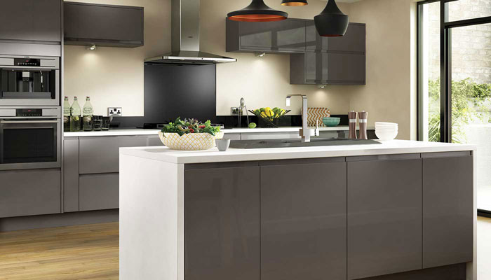 Holborn Gloss Grey kitchen