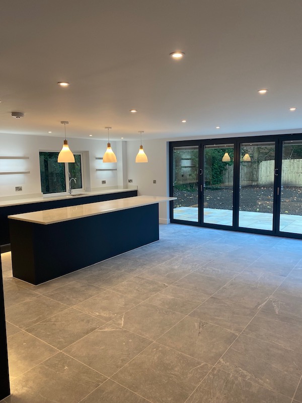 Kitchen of timber-frame new build in Frome